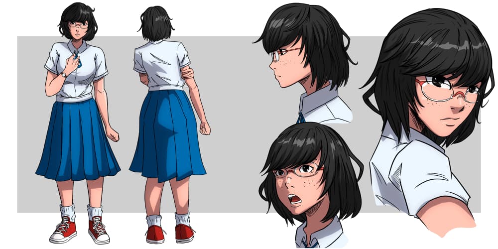 Concept art of a girl